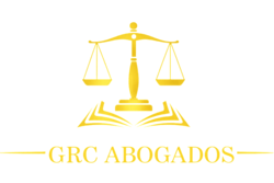 Logo dorado de la firma GRC ABOGAODS